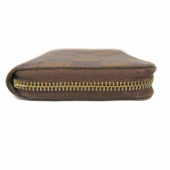 Louis Vuitton Coin Wallet Leather Zippy Damier Ebene Brown - Picture 1 of 6